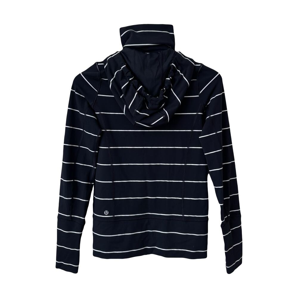 Lululemon Stride Sailor Stripe Hooded Jacket Sz 4 - Picture 4 of 11